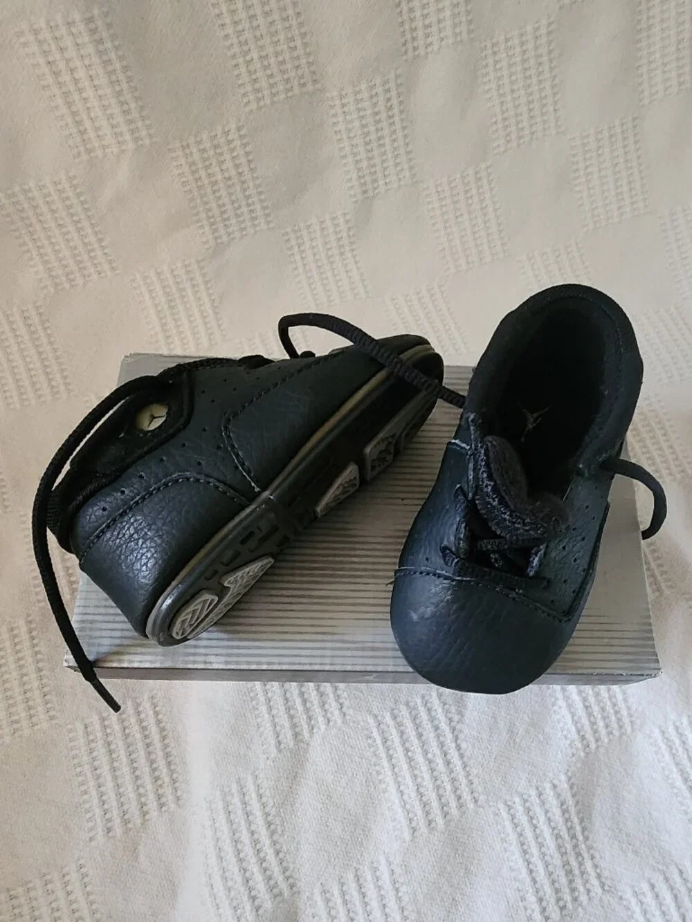 🏀 Vintage Jordan's 🏀 3c Nike Jordan's low black, baby's first Jordans Like New